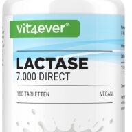 Vit4ever Lactase 7000 direct – 180 comprimés – Vorderseite