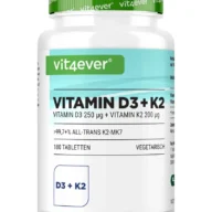 Vit4ever Vitamin D3 10000 I.E. + K2 – 180 Tabletten – Vorderseite