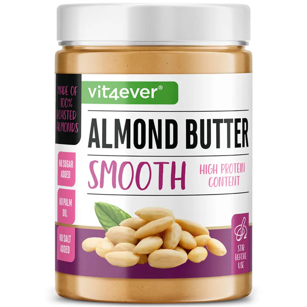 Vit4ever Amandelboter wit – 1000 g – Vorderseite