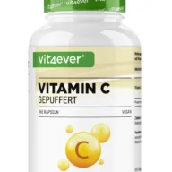 Vit4ever Vitamin C gepuffert – 365 Kapseln – Vorderseite