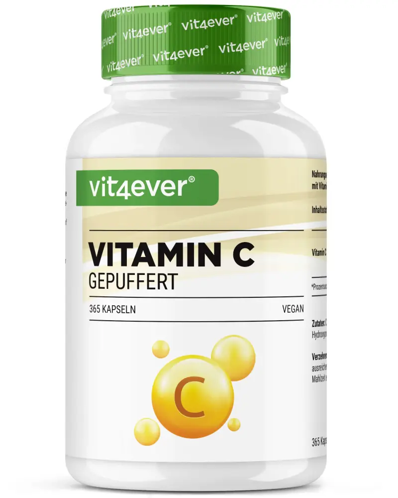 Vit4ever Vitamina C tamponada – 365 cápsulas – Vorderseite