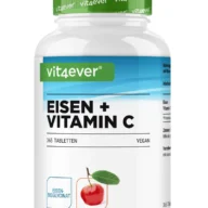 Vit4ever Fer + Vitamine C – 365 Comprimés – Vorderseite