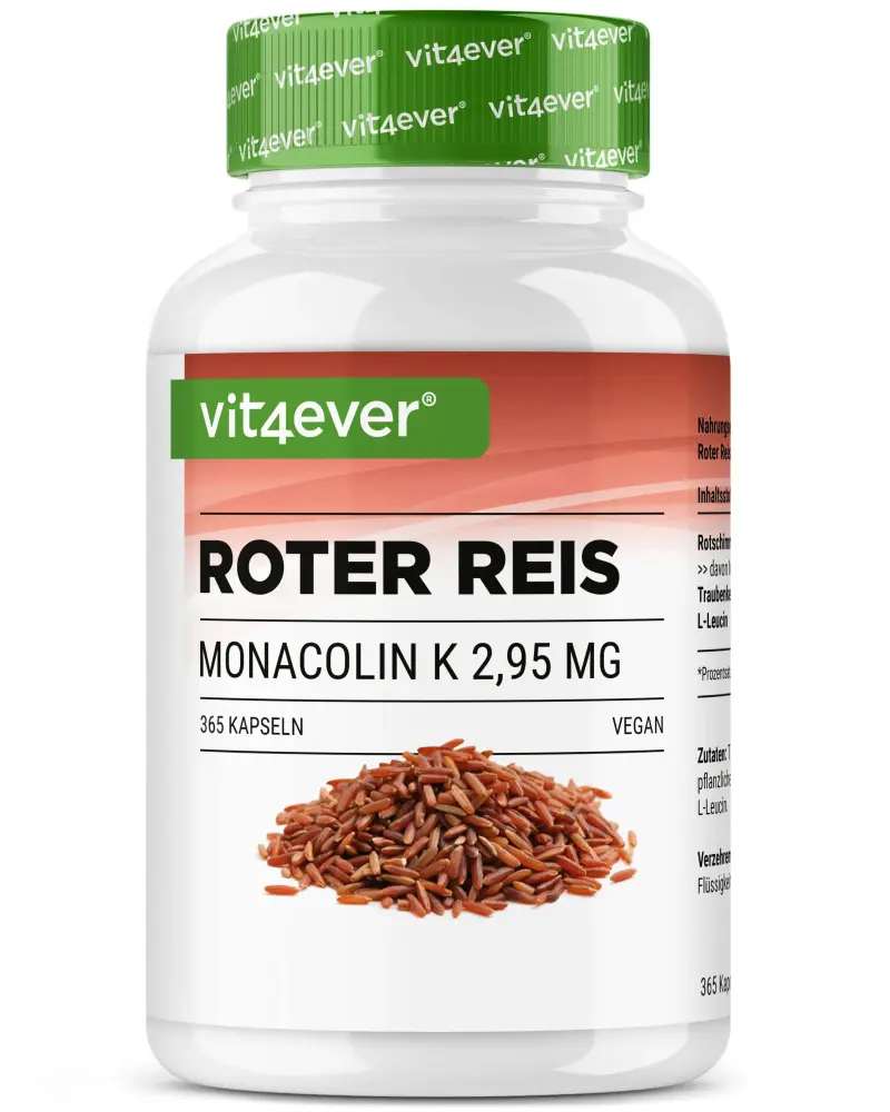 Vit4ever Rode rijstextract – 365 capsules – Vorderseite