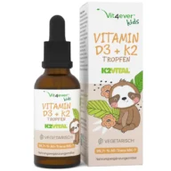 Vit4ever Gotas de vitamina D3 + K2 para niños – 10 ml – Vorderseite