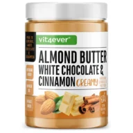 Vit4ever Mandelmus – WeiĂe Schokoalde & Zimt – 1000 g â Vorderseite